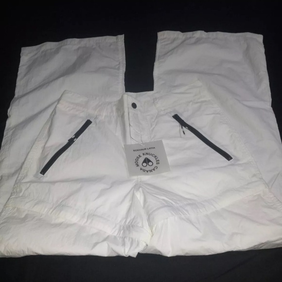Moose Knuckles x Eckhaus Latta Mens Small Packable Convertible Pants White NWT - Picture 4 of 13